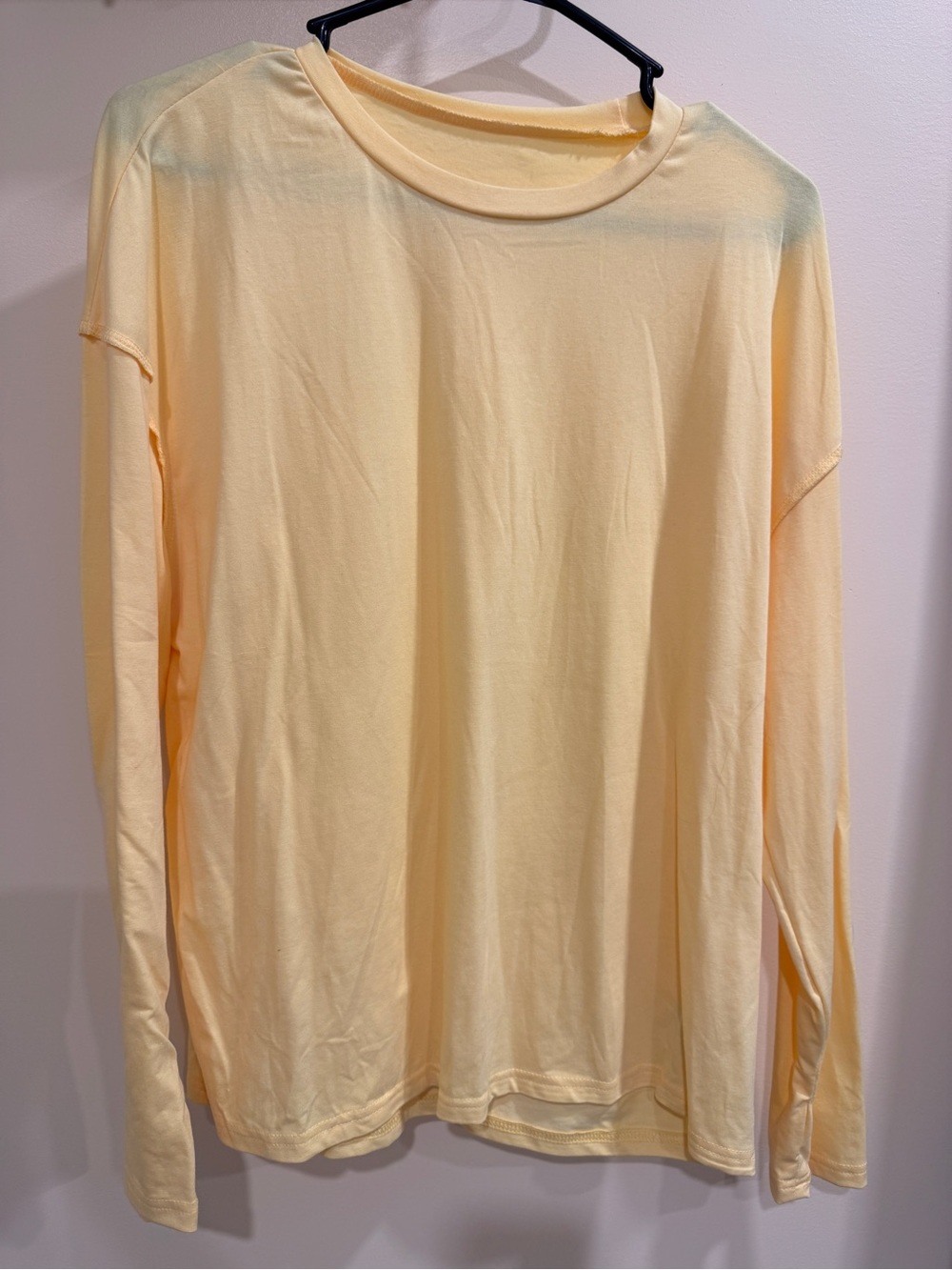 Women’s Lightweight Long-Sleeve Tee - Pale Yellow
